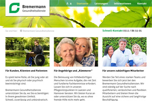 Bremermann Gesundheitsdienste Website Referenz