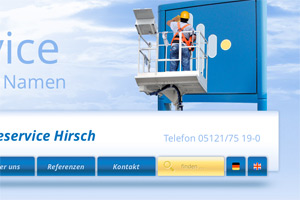Montageservice Hirsch Website Referenz