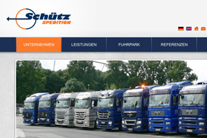Schütz Spedition Webseite