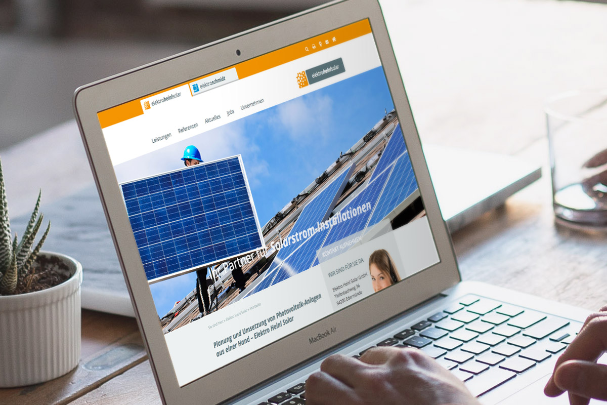 Website-Referenz Elektro Heinl Solar / Elektro Schmidt