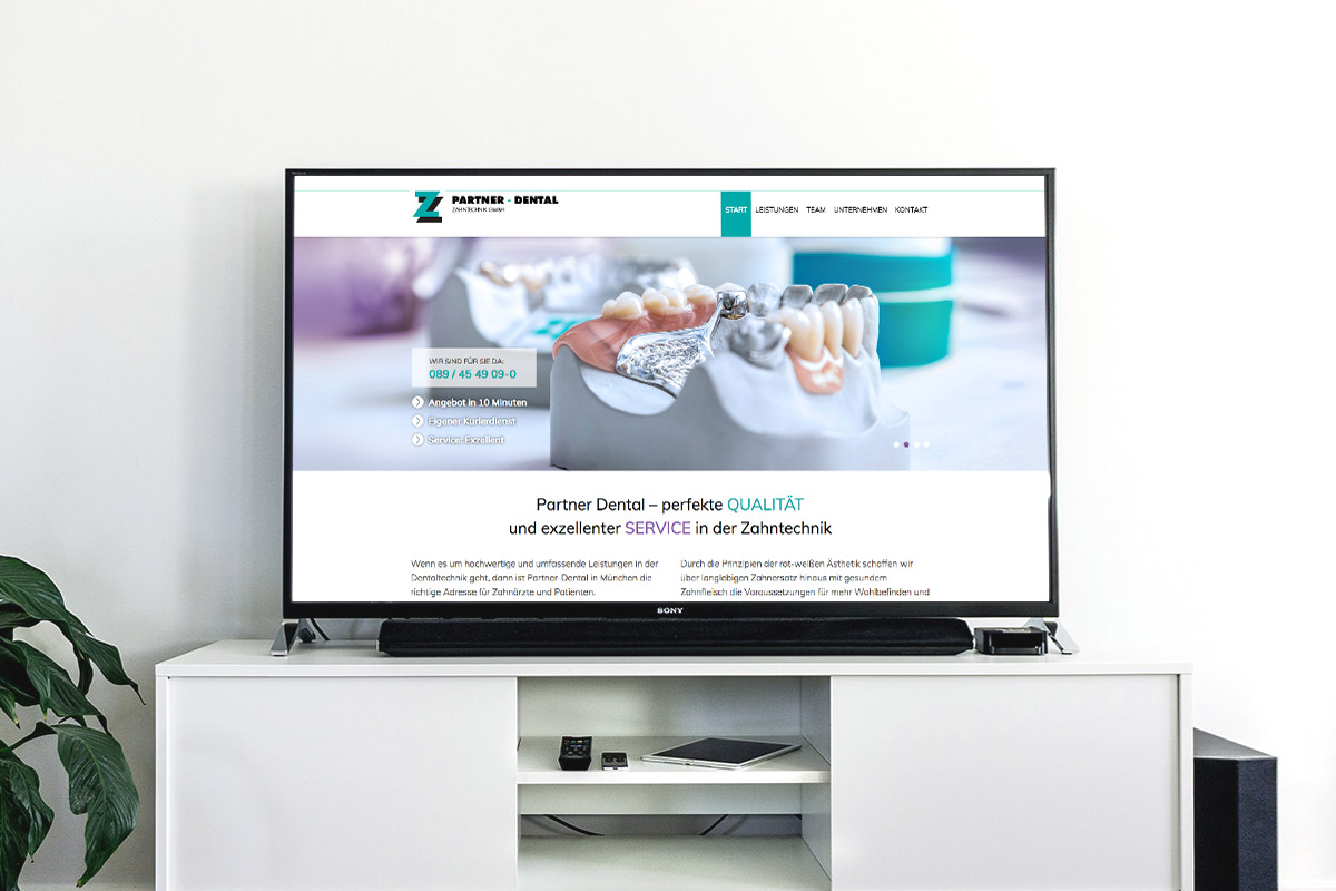 Website-Referenz Partner-Dental