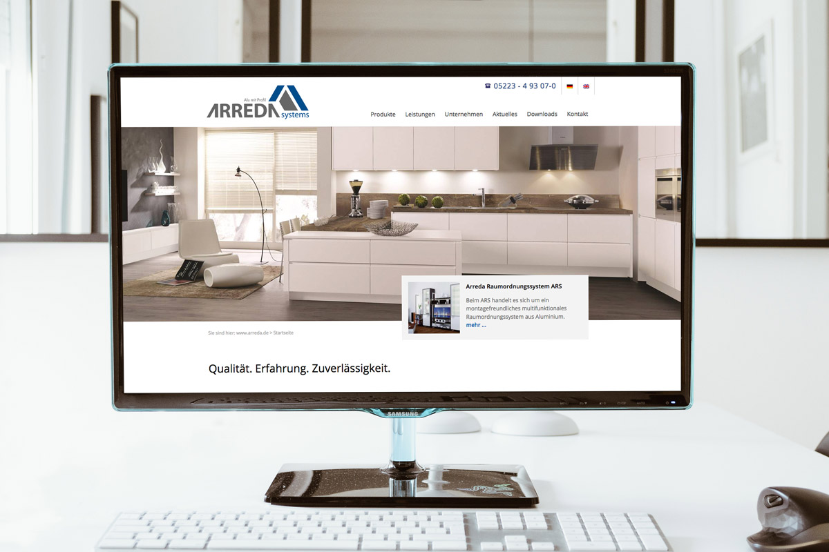 Website-Referenz Arreda Systems