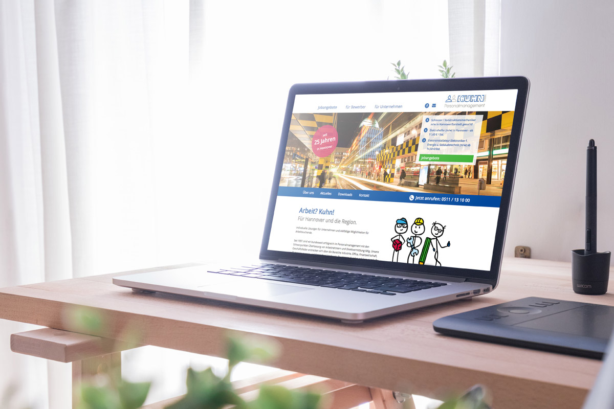 Website-Referenz Kuhn Personalmanagement