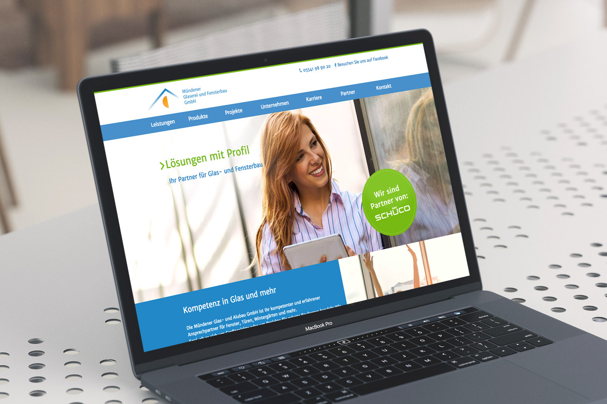 Website-Referenz Mündener Glaserei und Fensterbau