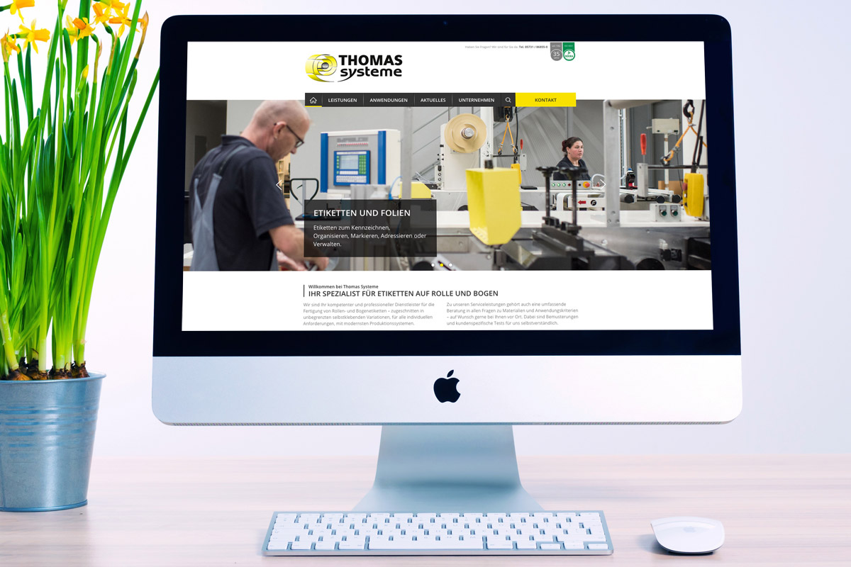 Website-Referenz Thomas Systeme