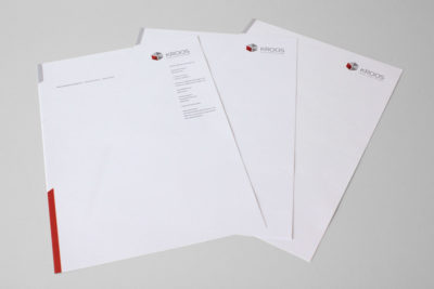 Print-Referenz Kroos Objekteinrichtungen – Briefbogen