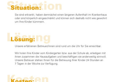 Kinderbetreuung beim ambulanten Pflegedienst »Regenbogen« Abbildung