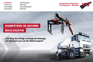 Website Referenz Langenlonsheimer Transport GmbH