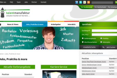 screenshot www.talentmanufaktur.de