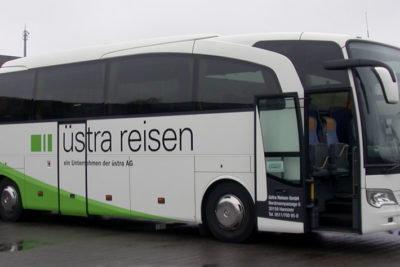Busbeschriftung üstra Reisen Abbildung