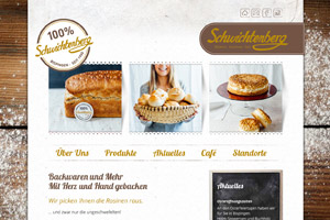 Website Referenz Bäckerei Schwichtenberg