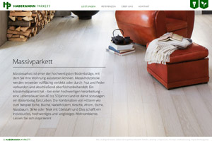 Website Referenz Habermann Parkett