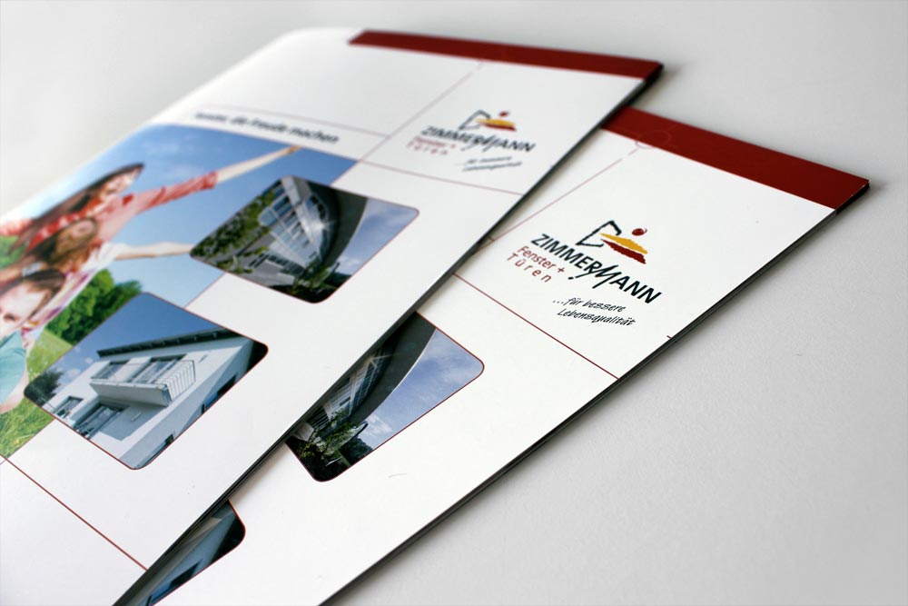 Zimmermann Fenster + Türen Print, Logo Referenz